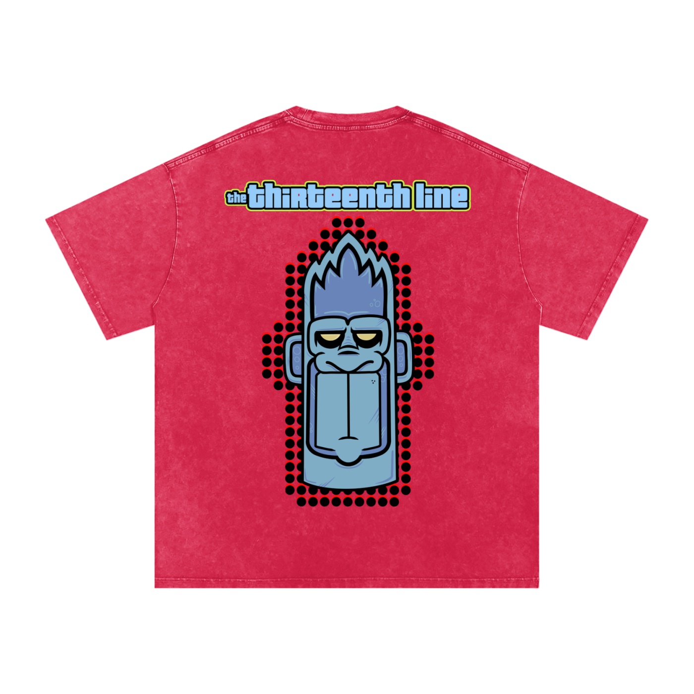 “MONKEY 13” Snow Washed Oversized Cotton T-Shirt - Image 46