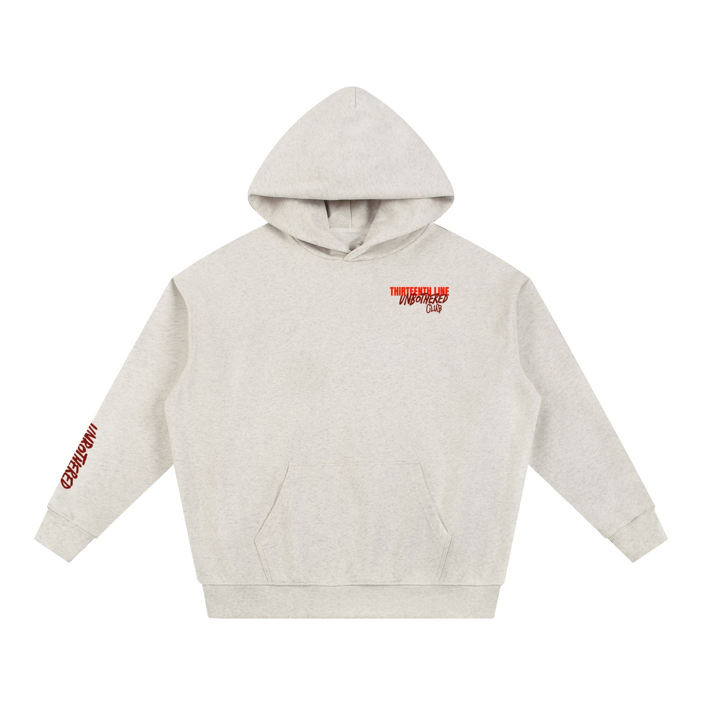 “UNBOTHERED NEVER MIND” Essential Heavyweight Hoodie - Image 3