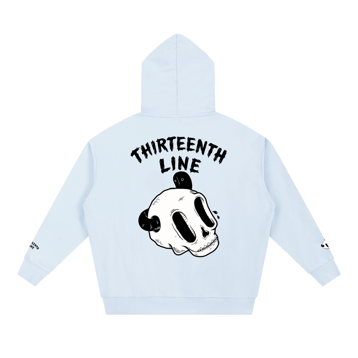 “SKULL WORM” Essential Heavyweight Hoodie - Image 12
