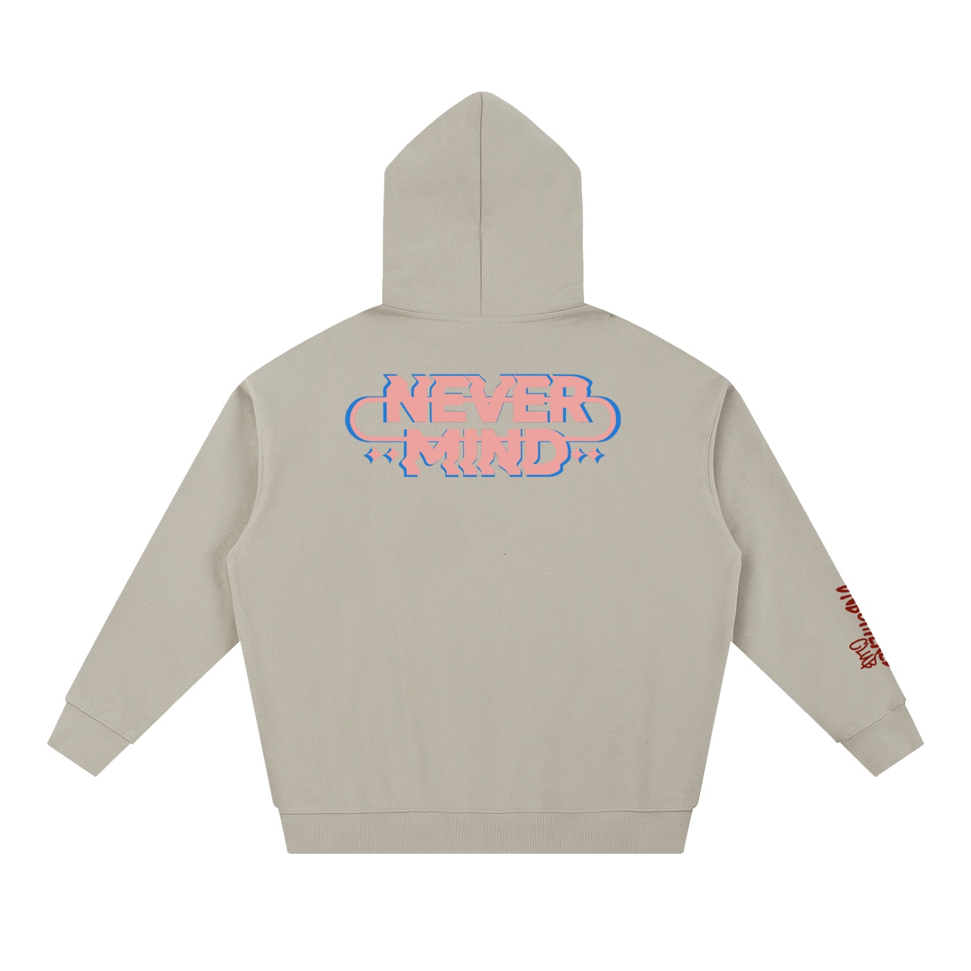 “UNBOTHERED NEVER MIND” Essential Heavyweight Hoodie - Image 12
