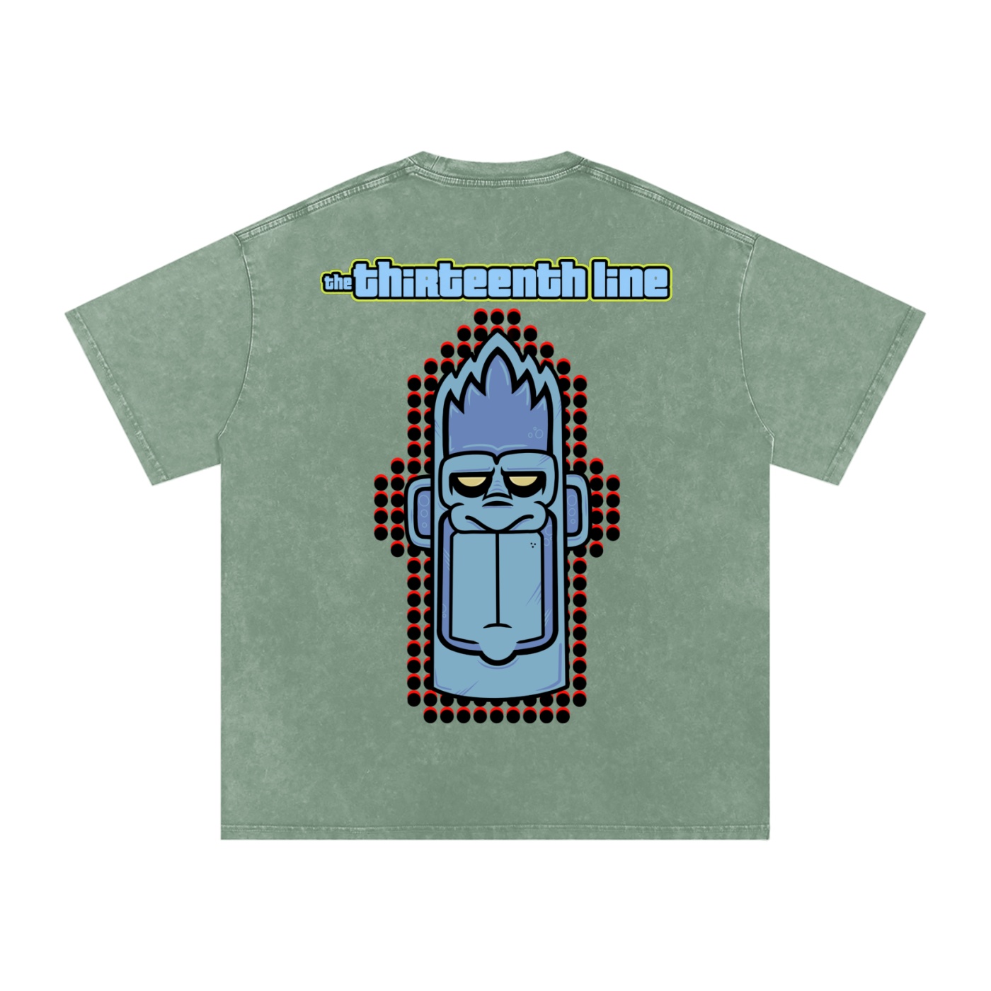 “MONKEY 13” Snow Washed Oversized Cotton T-Shirt - Image 10