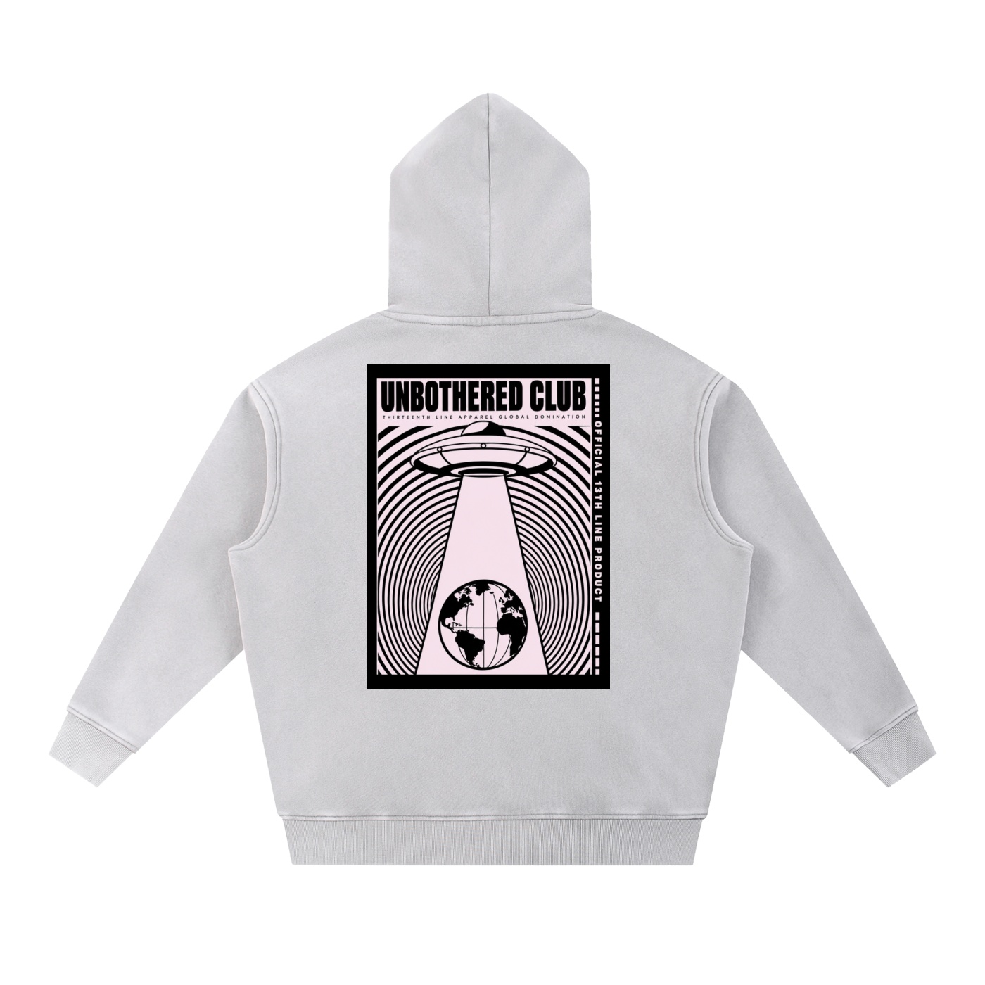“UFO invasion”Snow Wash Fleece Oversize Hoodie - Image 6