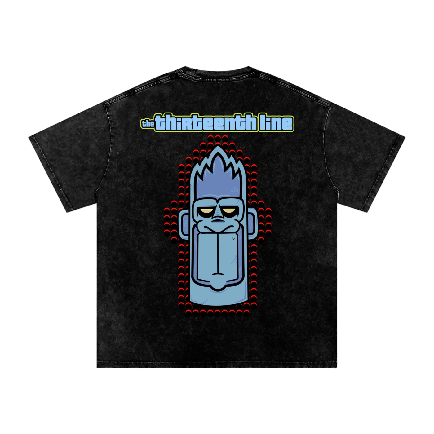 “MONKEY 13” Snow Washed Oversized Cotton T-Shirt - Image 2