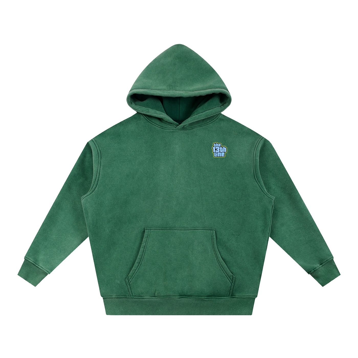 “MONKEY 13”Snow Wash Fleece Oversize Hoodie - Image 13