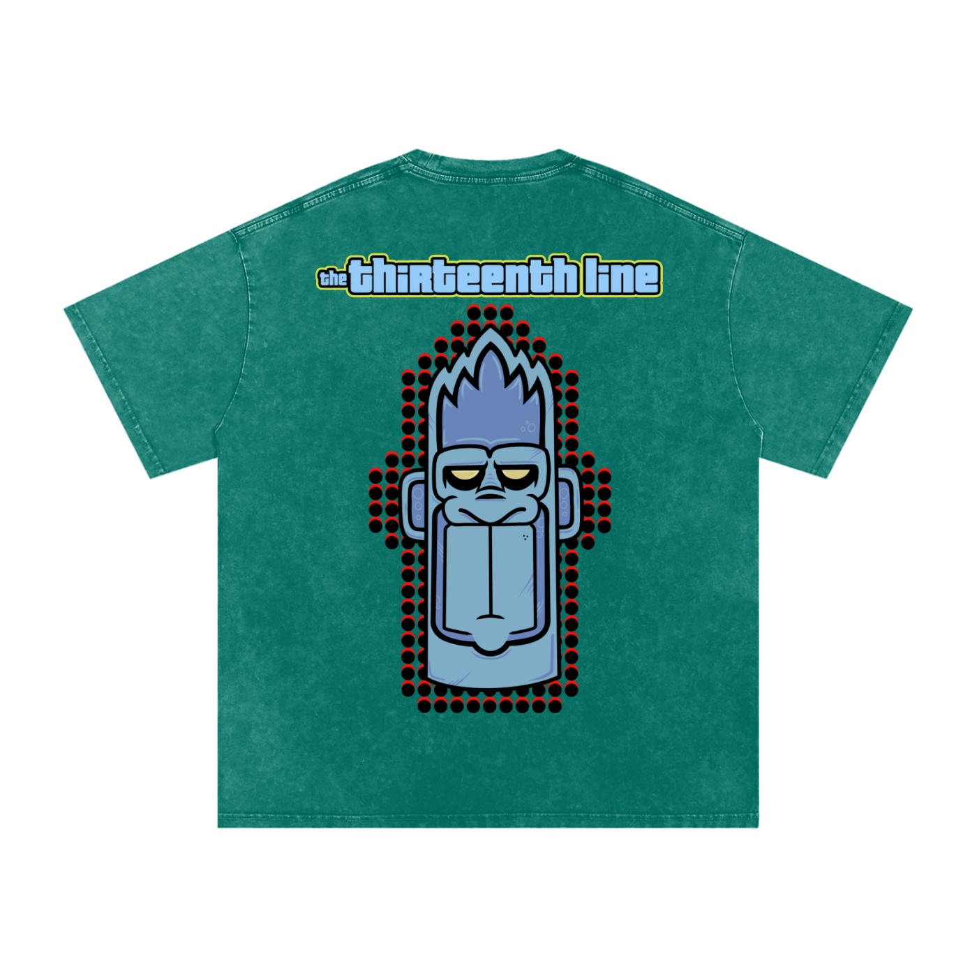 “MONKEY 13” Snow Washed Oversized Cotton T-Shirt - Image 32