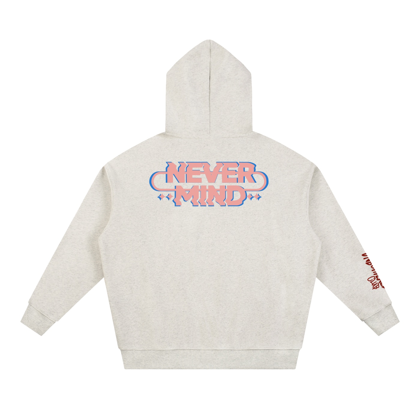 “UNBOTHERED NEVER MIND” Essential Heavyweight Hoodie - Image 4