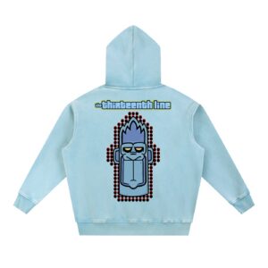 “MONKEY 13”Snow Wash Fleece Oversize Hoodie