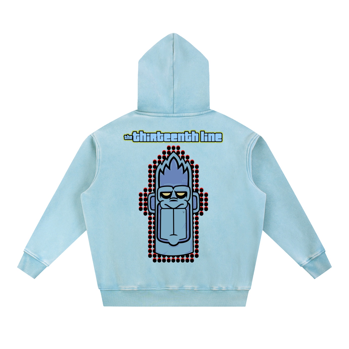 “MONKEY 13”Snow Wash Fleece Oversize Hoodie