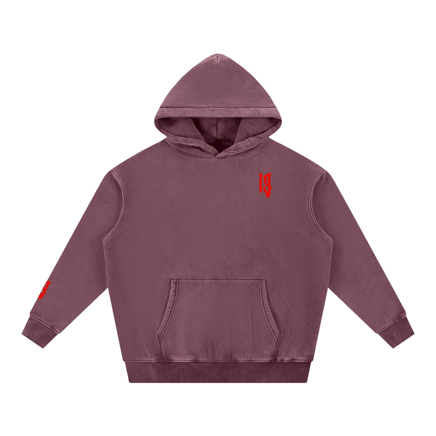 “TIME CONFINED” Snow Wash Fleece Oversize Hoodie - Image 15