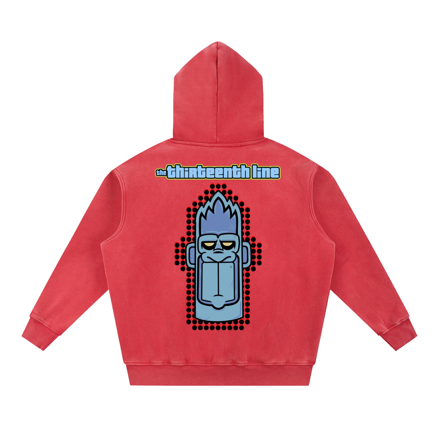 “MONKEY 13”Snow Wash Fleece Oversize Hoodie - Image 12