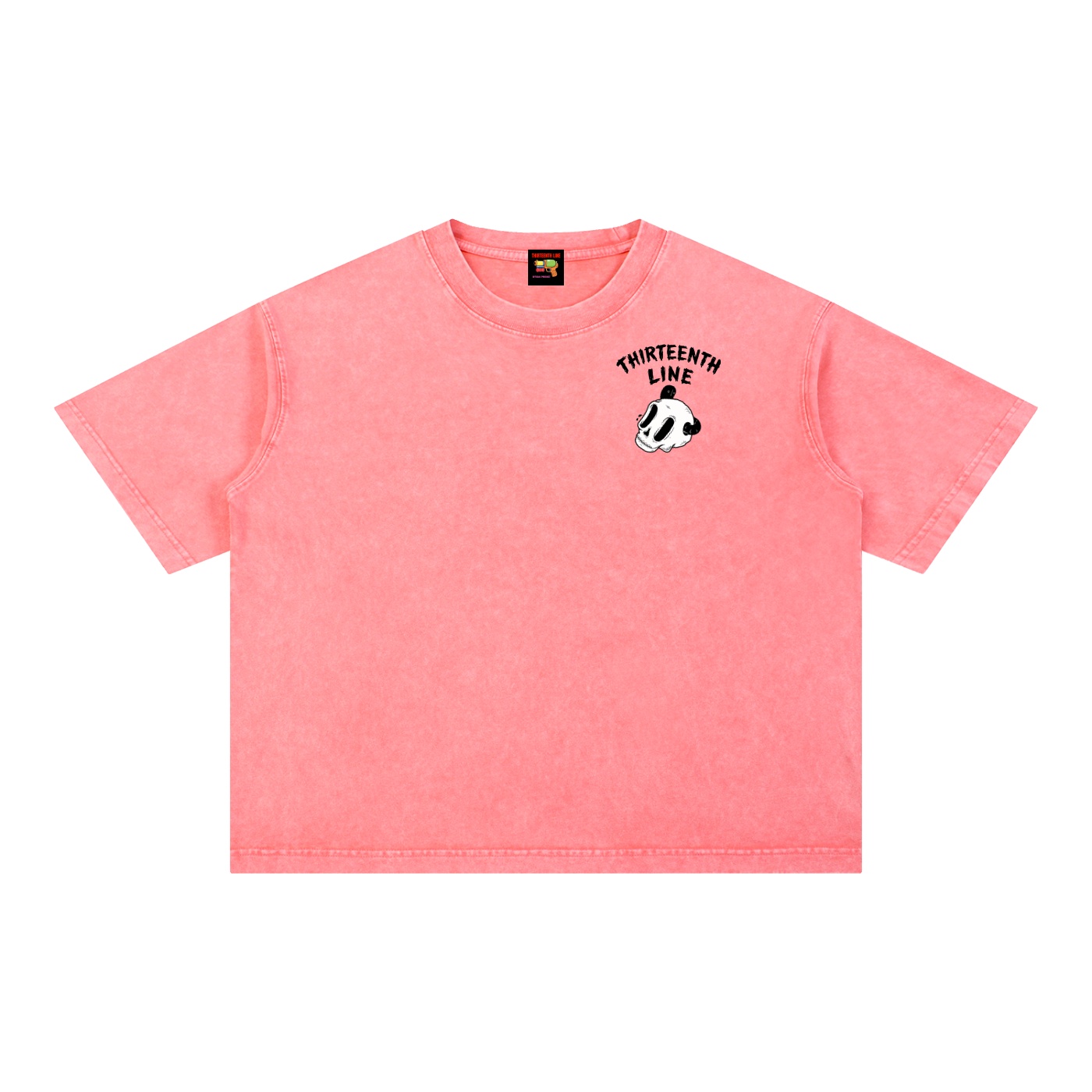 “SKULL WORM” Mineral Wash Boxy Cotton T-Shirt - Image 9