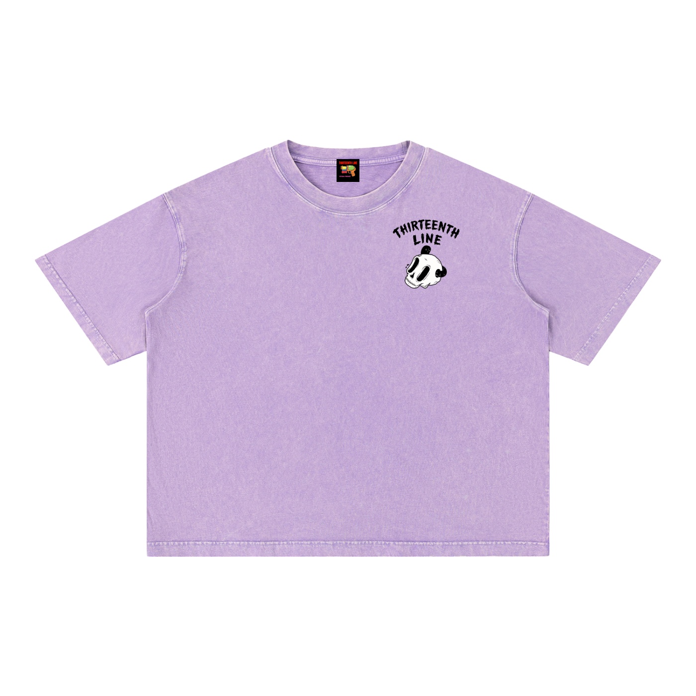“SKULL WORM” Mineral Wash Boxy Cotton T-Shirt - Image 23
