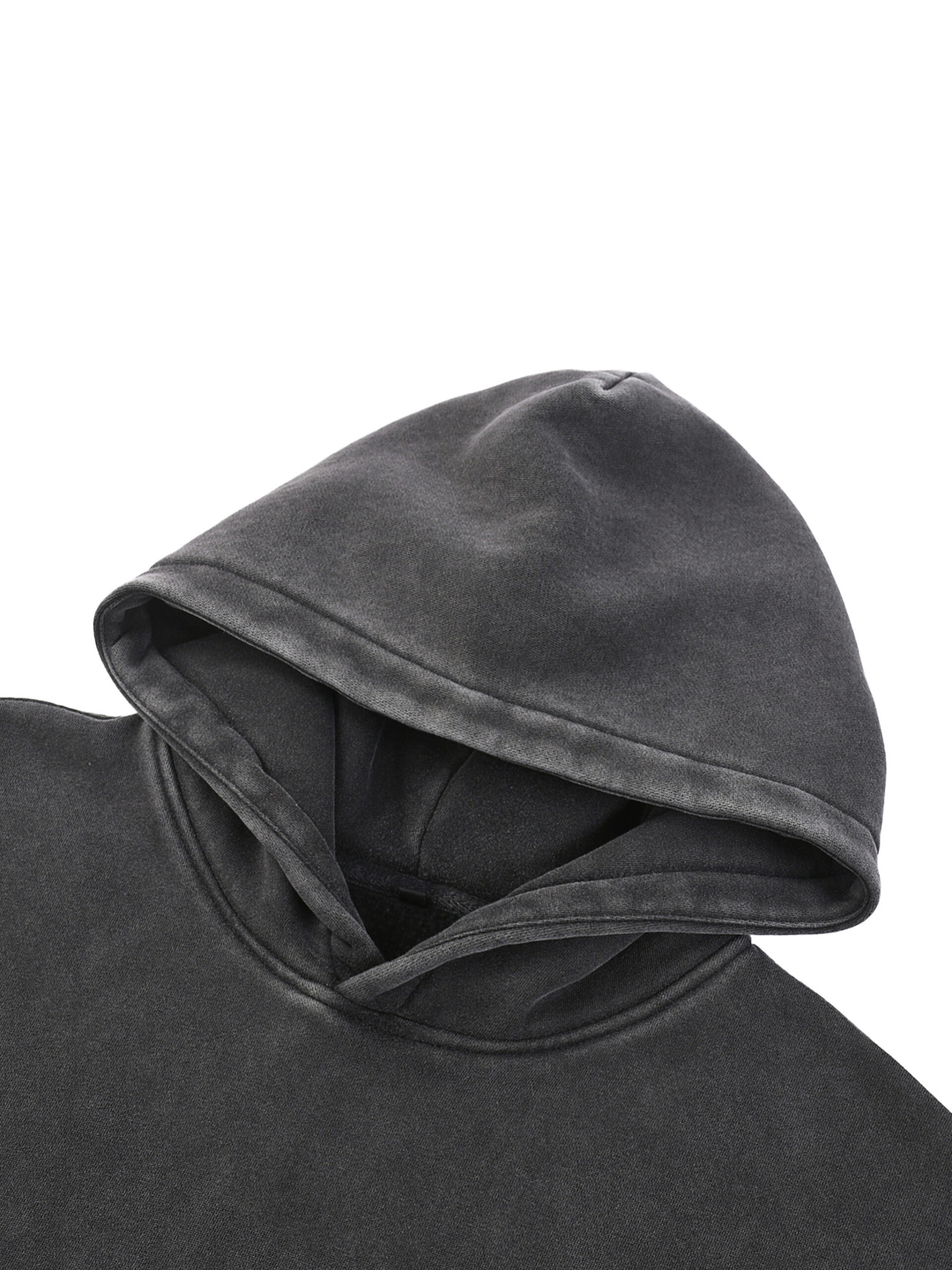 “BAD BRAIN”Snow Wash Fleece Oversize Hoodie - Image 17