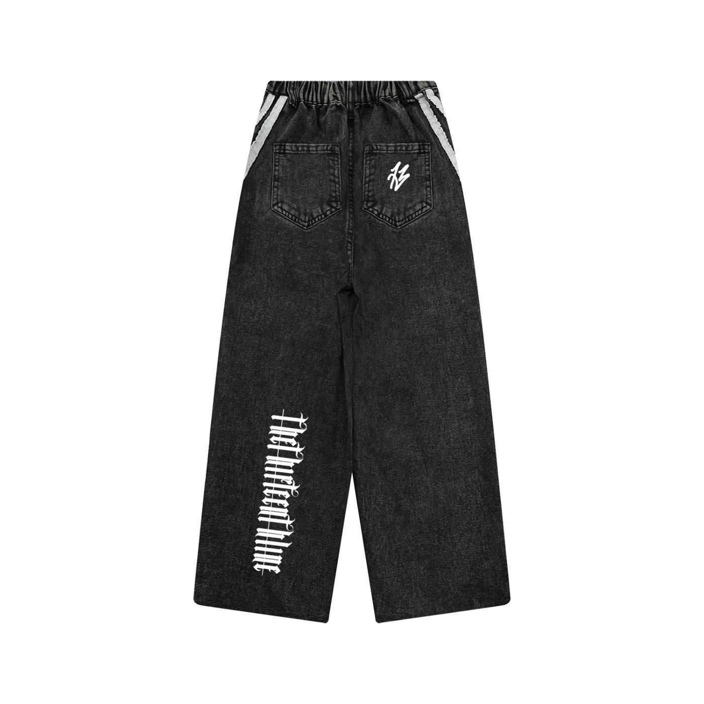“13 denim” Kid’s Vintage Wash Side Stripe Jeans - Image 2