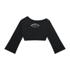 “Unbothered crop” Women's Off-Shoulder Sweatshirt